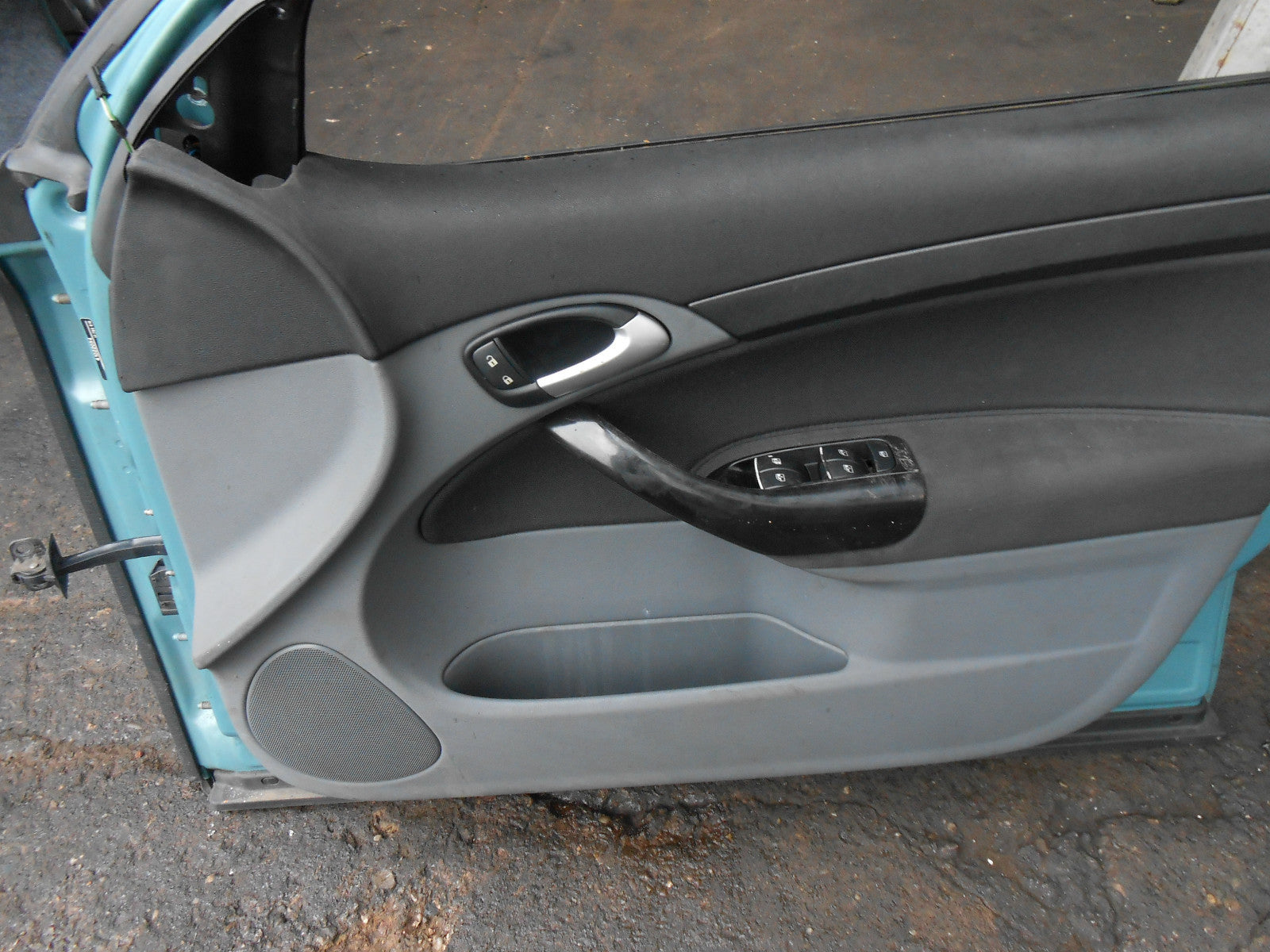 SAAB 93 2003 OSF DRIVER FRONT DOOR GLASS REGULATOR 291 GLACIER BLUE METALLIC