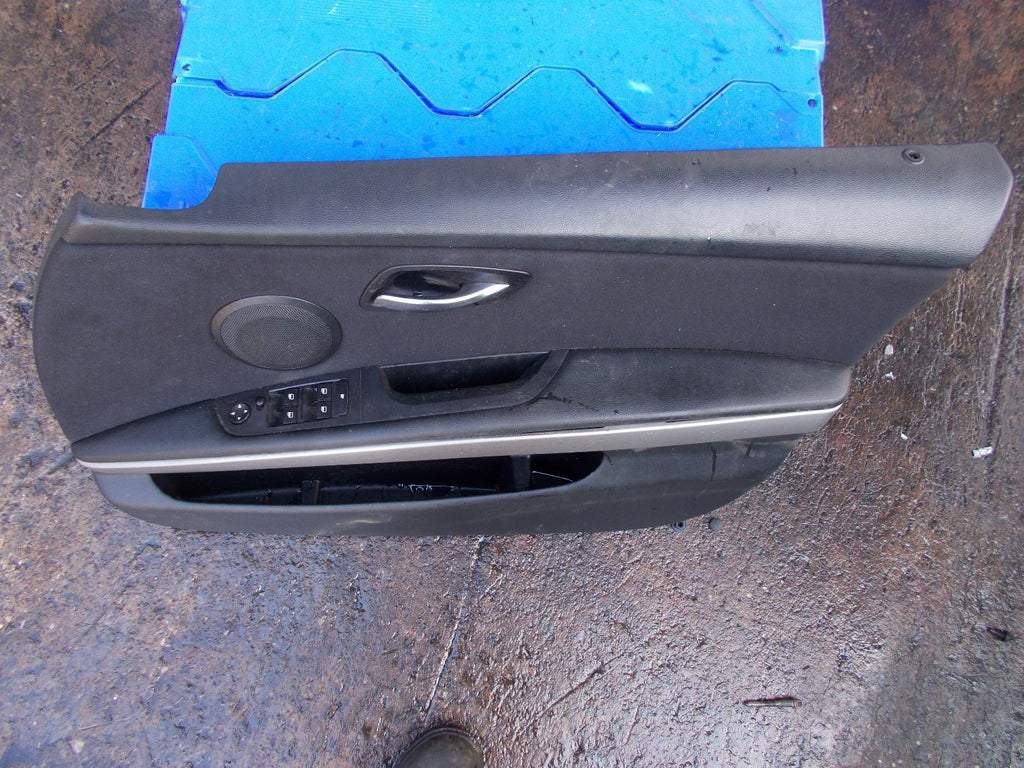 2007 BMW 320D SE E90 OSF DRIVERS SIDE FRONT DOOR CARD 7144559