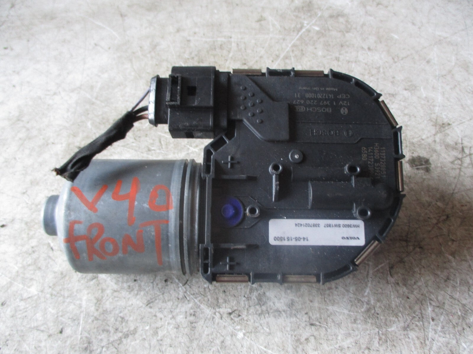 VOLVO V40 2014 FRONT WIPER MOTOR ONLY 3397021424