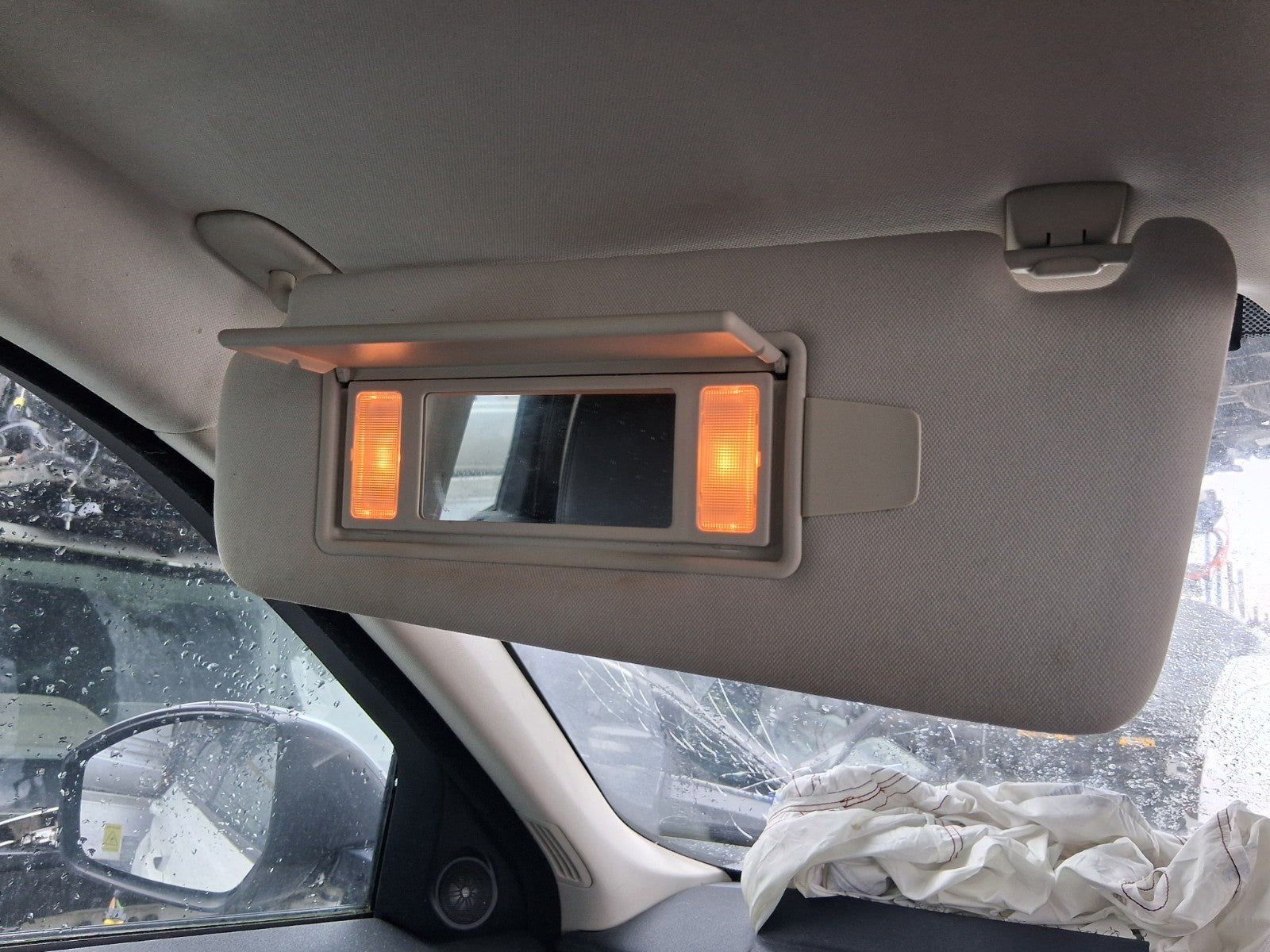2015 RANGE ROVER EVOQUE L538 NSF PASSENGER SIDE FRONT LEFT SUN VISOR