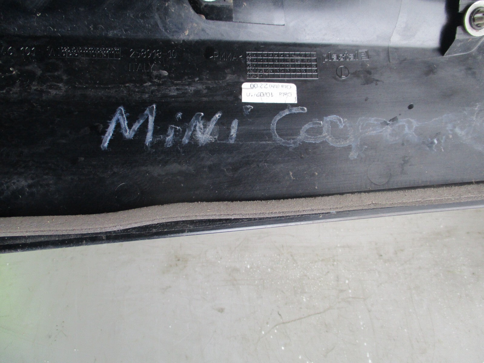 2010 MINI COOPER PILLAR SILL BODY PANEL 5113 7 146 101