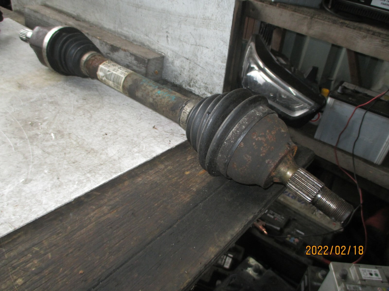 PEUGEOT PARTNER 2014 1.6 DIESEL 5 SPEED MANUAL DRIVESHAFT 9660782780