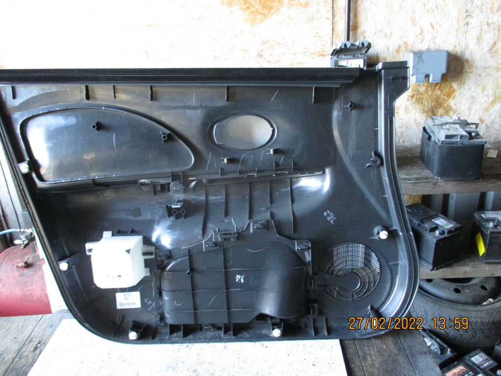 NISSAN MICRA 2014 MK4 K13 OSF FRONT DRIVER SIDE DOOR CARD 809101HB0A