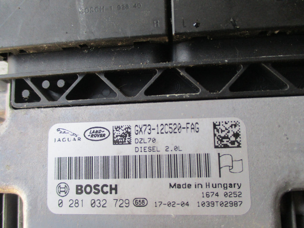 JAGUAR XE 2017 ECU ENGINE CONTROL UNIT GX7312C520FAG