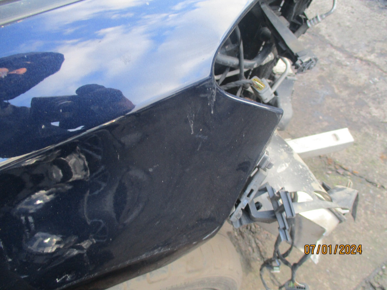 MERCEDES BENZ CLA 2016 C117 OSF DRIVER SIDE FRONT WING PANEL LUNAR BLUE 890