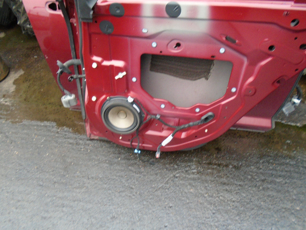 JAGUAR XF FACELIFT 2013 OSR DRIVER SIDE REAR BARE DOOR SHELL FRAME ONLY RED CAJ