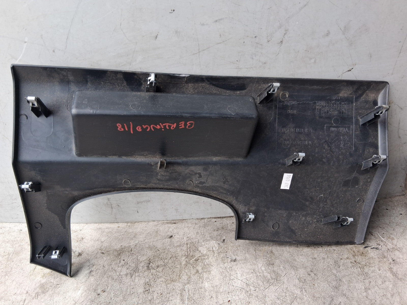 2018 CITROEN BERLINGO MK2 STEERING COLUMN COWLING STEERING KNEE TRIM 9680932677