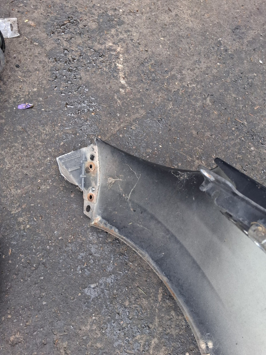 2012 PEUGEOT 207 OSF DRIVER SIDE FRONT RIGHT WING PANEL BLACK