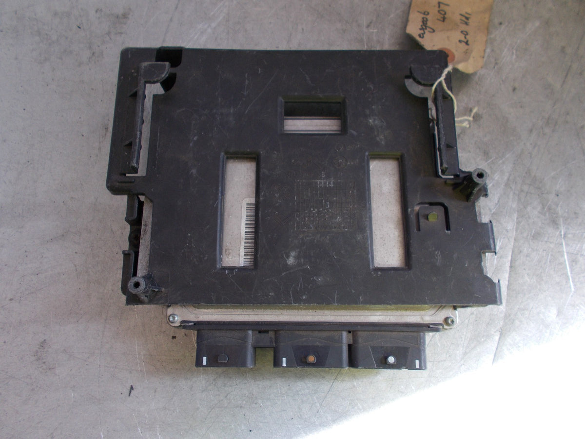 PEUGEOT 407 2.0 HDI DIESEL ENGINE ECU 9663556280