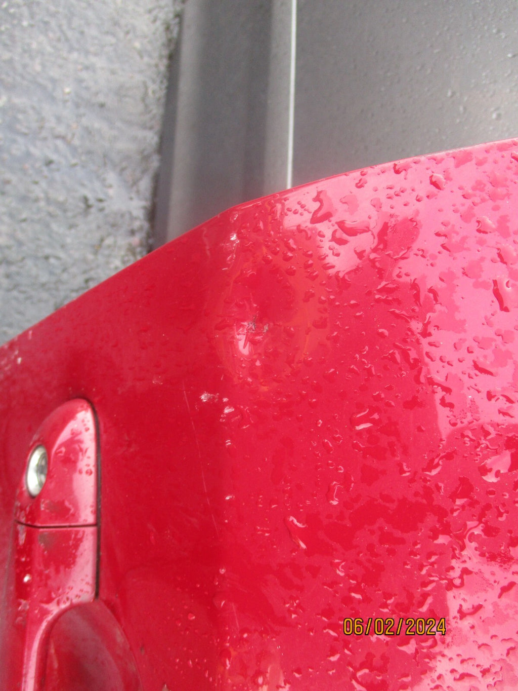 KIA CEED MK1 2008 OSF DRIVER SIDE FRONT COMPLETE DOOR RED