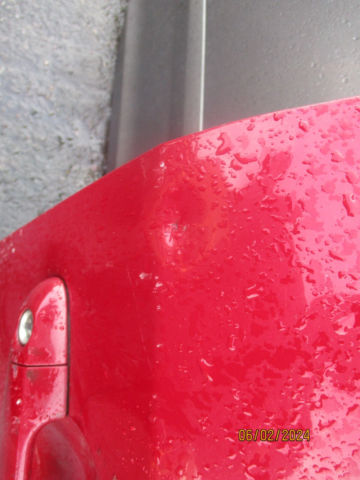 KIA CEED MK1 2008 OSF DRIVER SIDE FRONT COMPLETE DOOR RED