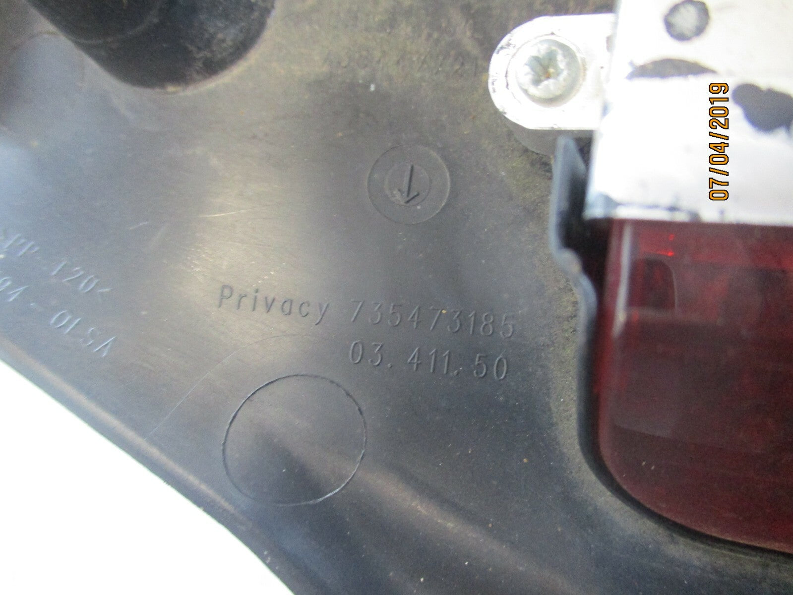 FORD KA RU8 (MK2) FIAT 500 TAIL GATE BOOT LID LIGHT BRAKE LIGHT 735473185