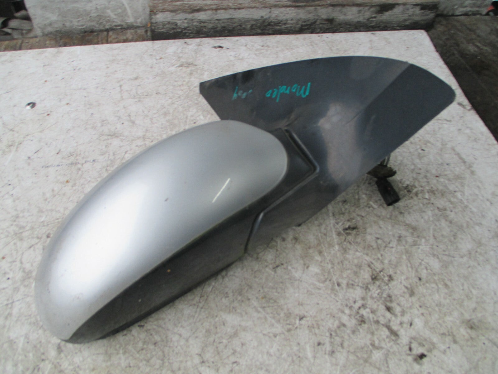 FORD MONDEO MK3 2004 OSF DRIVER FRONT ELECTRIC WING MIRROR SILVER