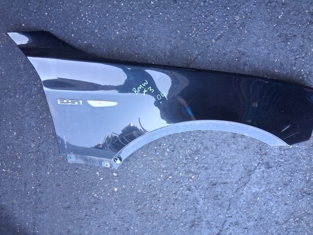 2004 BMW X3 E83 OSF DRIVER SIDE FRONT RIGHT WING PANEL BLACK