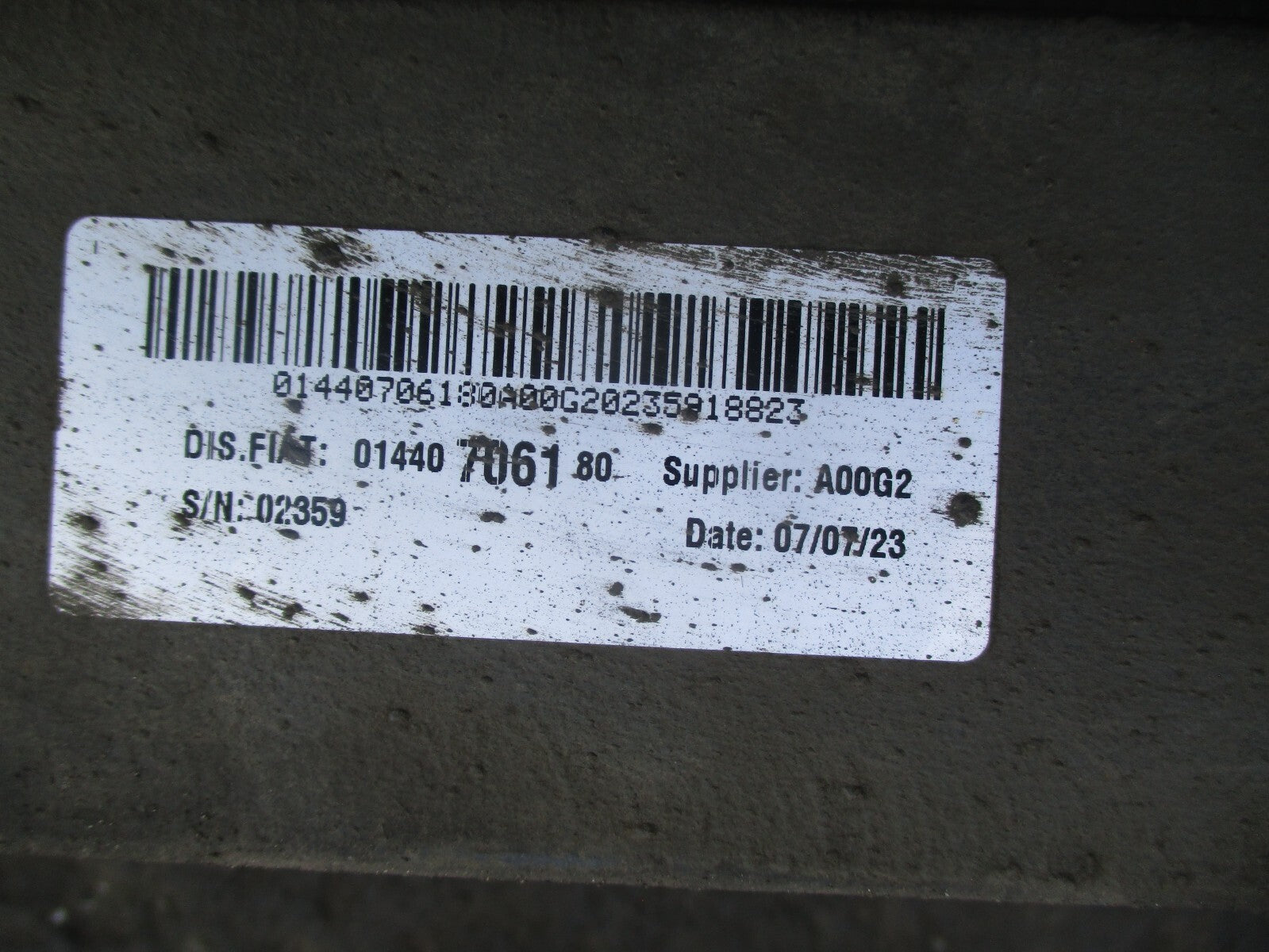 2023 VAUXHALL MOVANO C MK3 BOXER REAR PAIR OF LEAF SPRING 01440706180