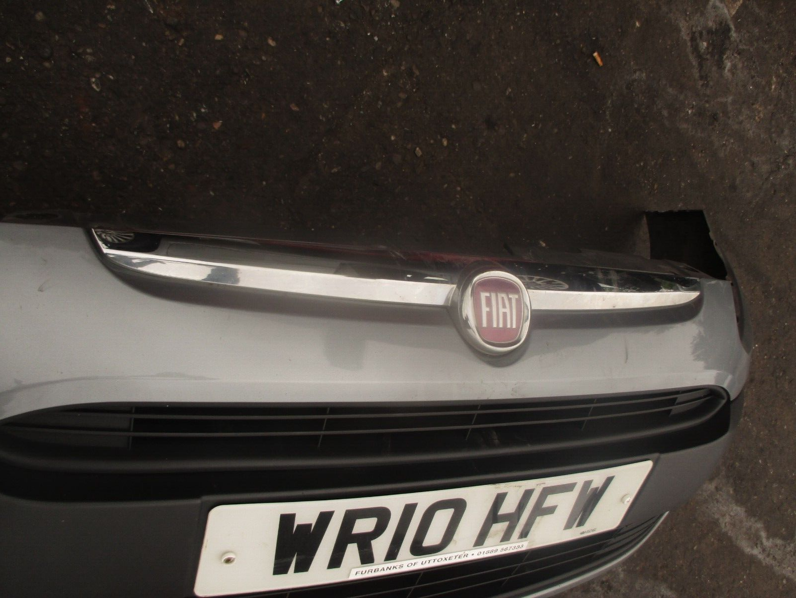 2010 FIAT GRANDE PUNTO EVO FACELIFT FRONT BUMPER COMPLETE GREY 595