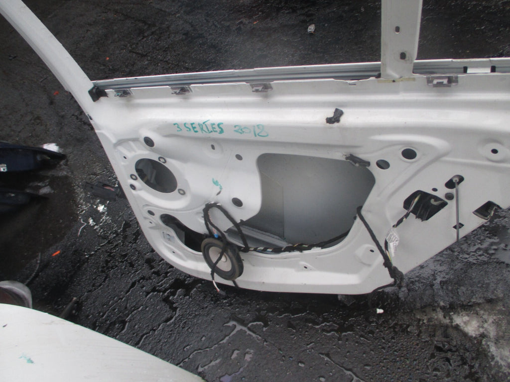 BMW 3 SERIES F30 2018 OSR DRIVER SIDE REAR BARE DOOR ALPINE WHITE