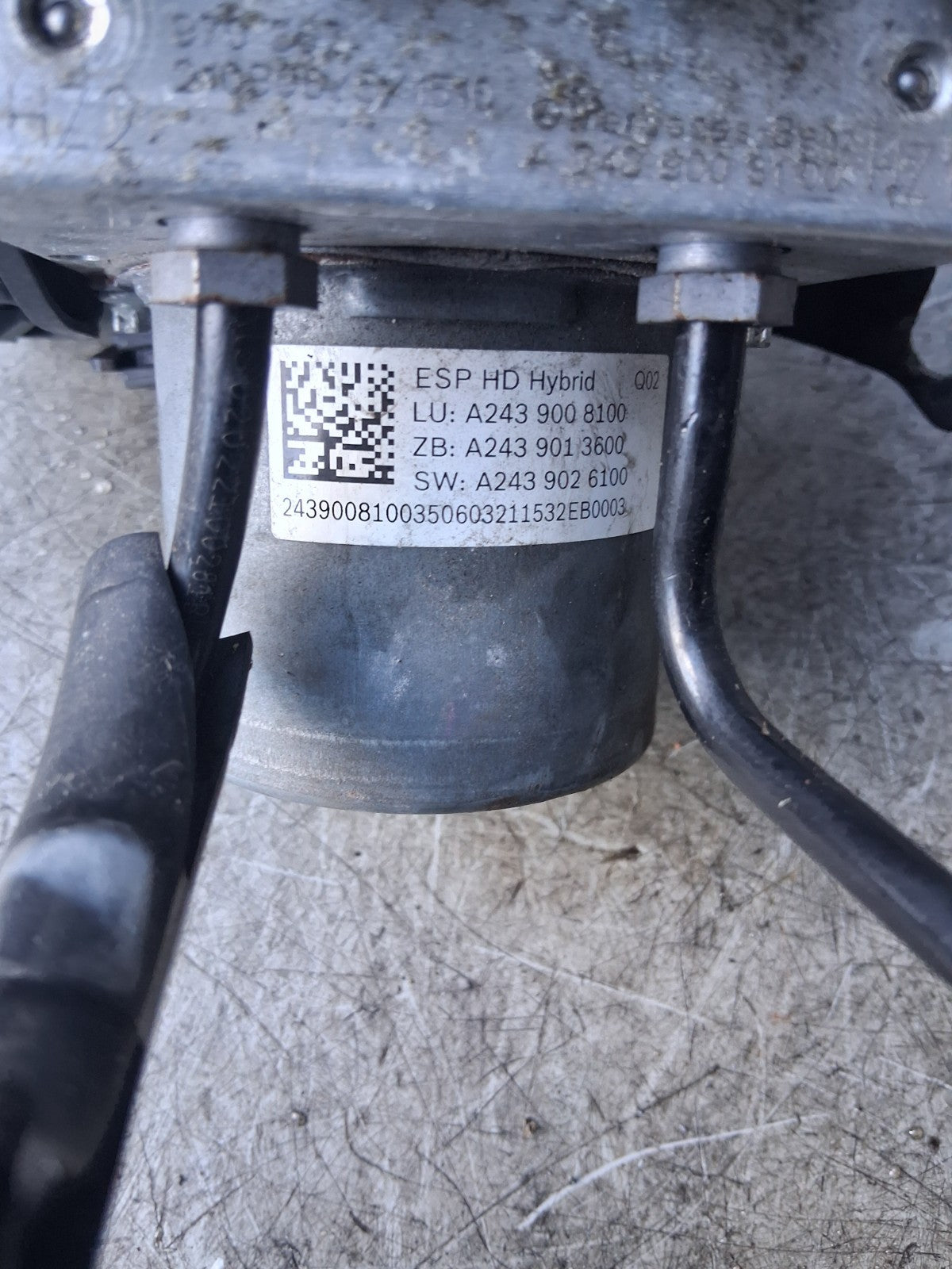 2021 MERCEDES A CLASS ABS PUMP A1774303500