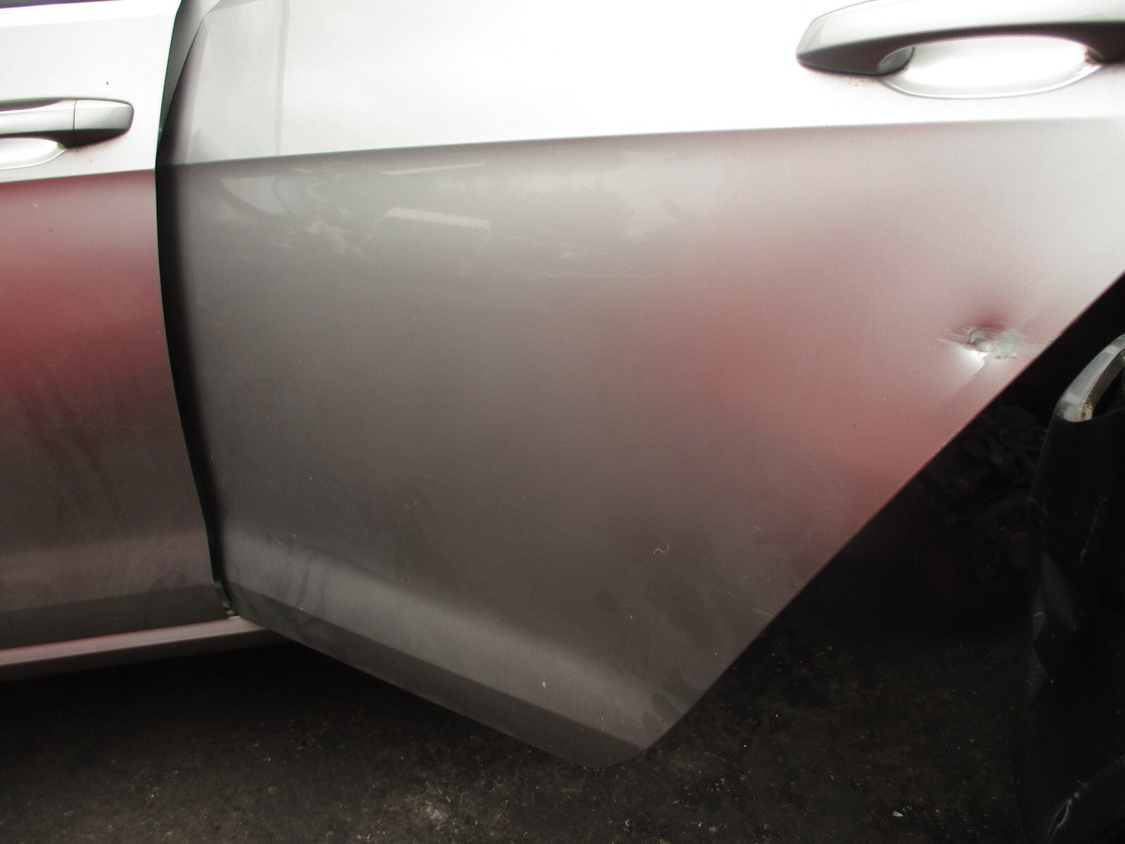 2014 VOLKSWAGEN GOLF MK7 NSR PASSENGER SIDE REAR LEFT BARE DOOR SILVER LB7W