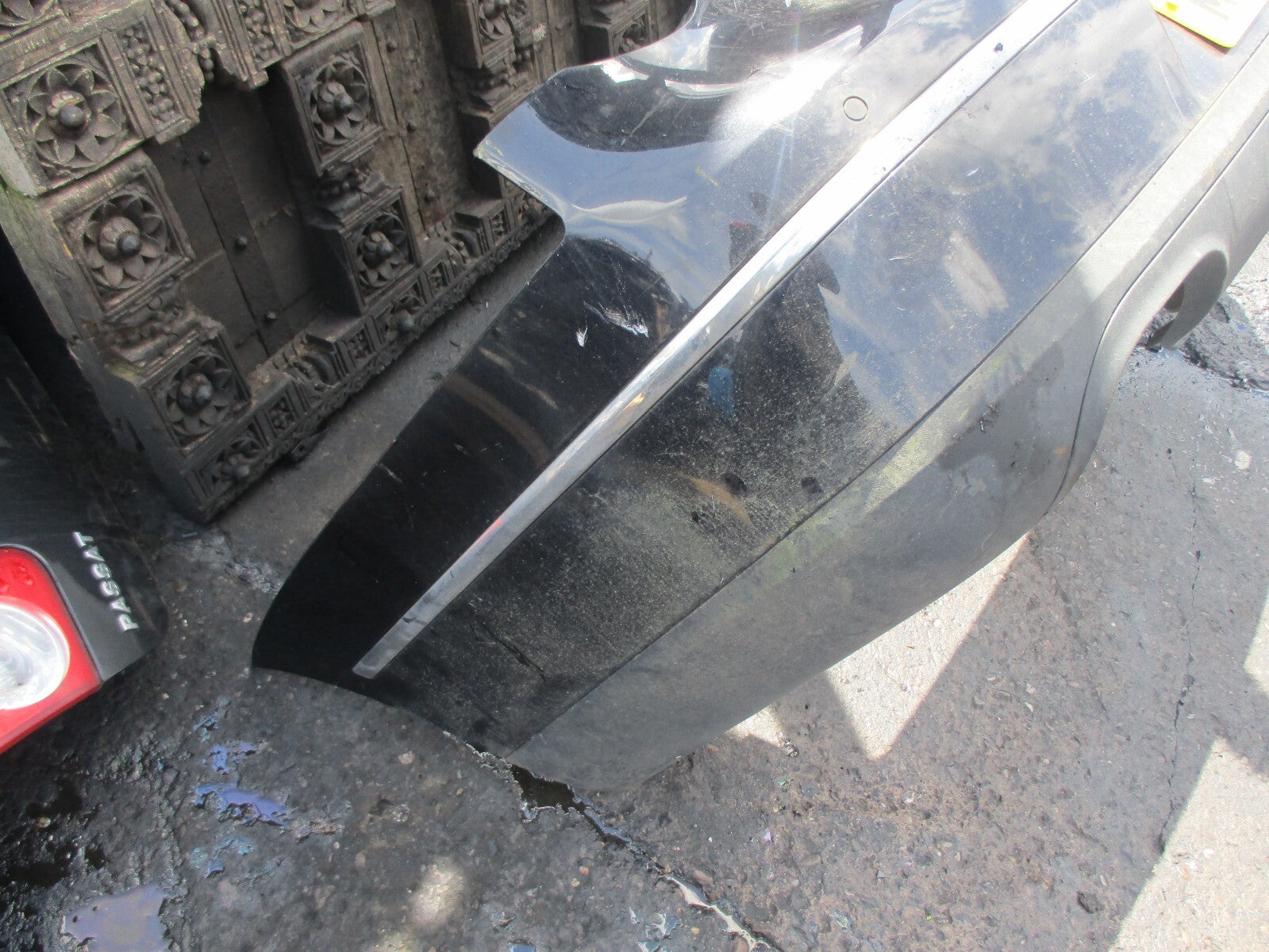 VW PASSAT B6 2007 COMPLETE REAR BUMPER BLACK