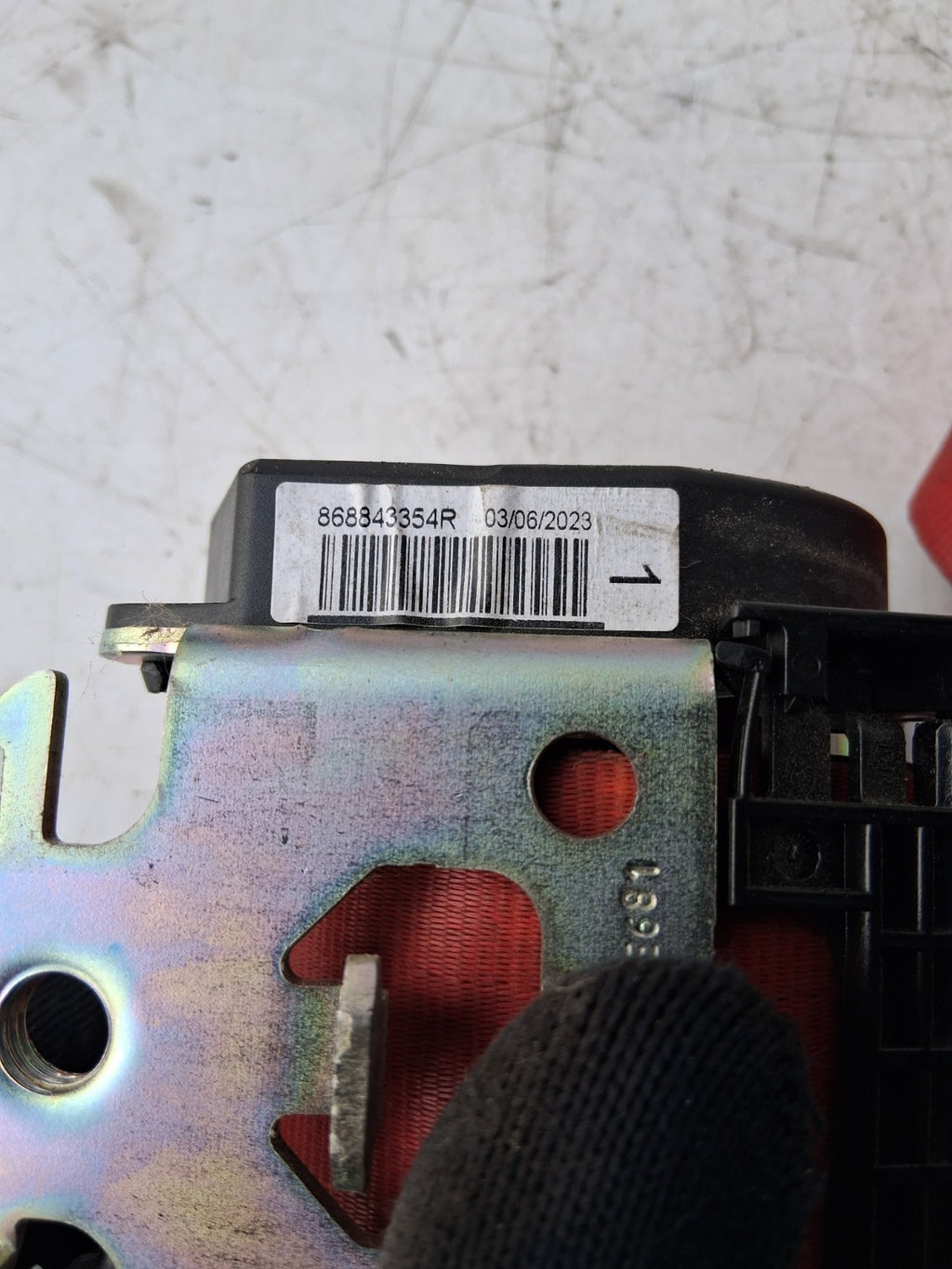2023 RENAULT MASTER MK3 OSF FRONT DRIVER RIGHT OFF SIDE SEAT BELT 868843354R