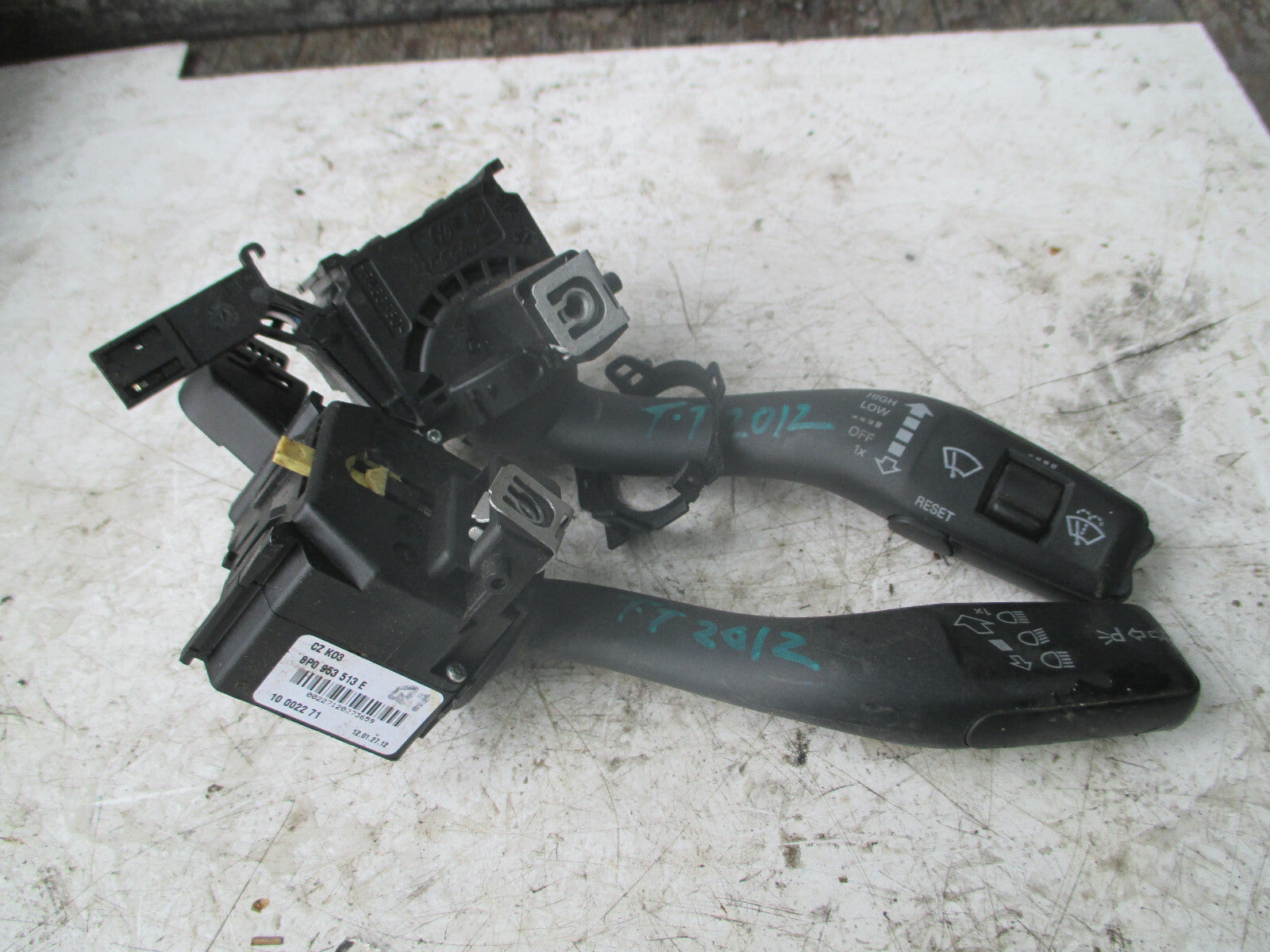 AUDI TT MK2 2012 WIPER INDICATOR STALKS SWITCH 8P0953513E 8P0953519G