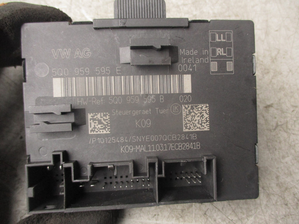 2017 VOLKSWAGEN PASSAT B8 NSR PASSENGER SIDE REAR DOOR CONTROL MODULE 5Q0959595E