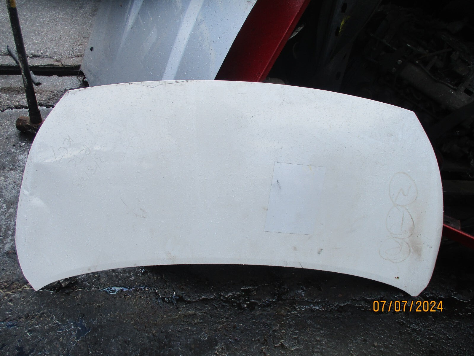 2023 KIA PICANTO MK3 JA FRONT BONNET PANEL WHITE DENTS