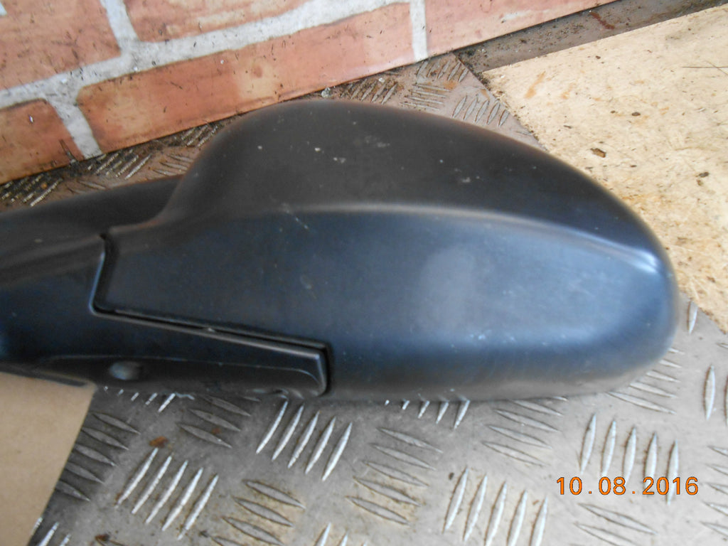 HYUNDAI COUPE 2000 RD2 NS PASSENGER SIDE MANUAL DOOR WING MIRROR BLACK