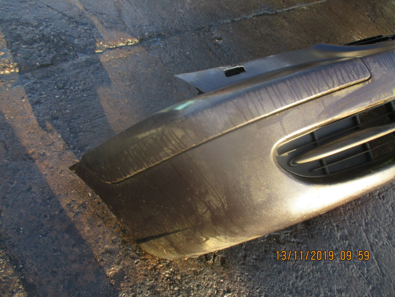 CITROEN C8 2004 COMPLETE FRONT PLASTIC BUMPER WITH CENTRE GRILL IN BLACK
