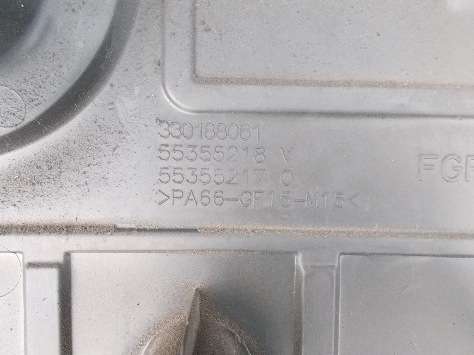 2008 VAUXHALL ASTRA SXI CDTI DIESEL ENGINE COVER 330188061