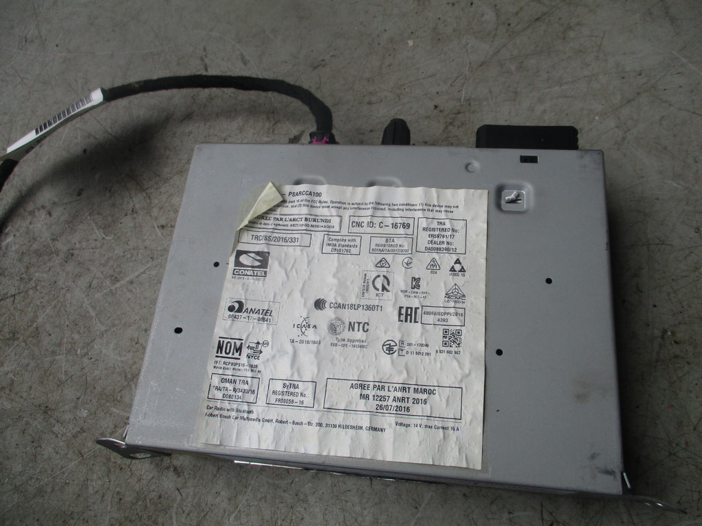 2019 PEUGEOT PARTNER RADIO STEREO CD PLAYER HEAD UNIT 9828709480