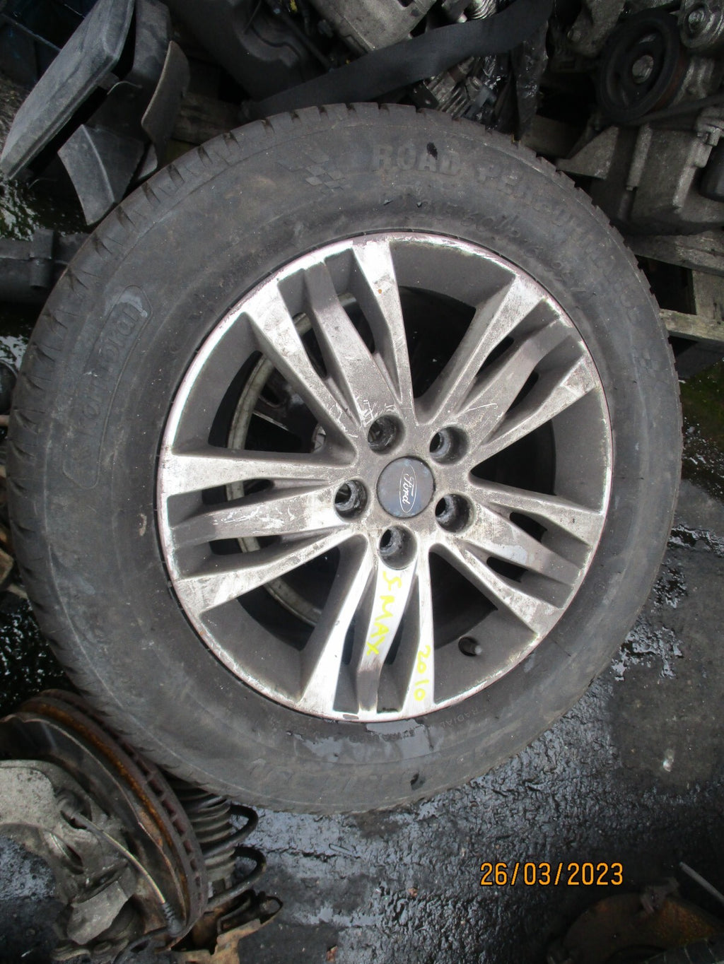 FORD S MAX 2010 16 INCH SINGLE ALLOY WHEEL WITH TYRE 215/60R16
