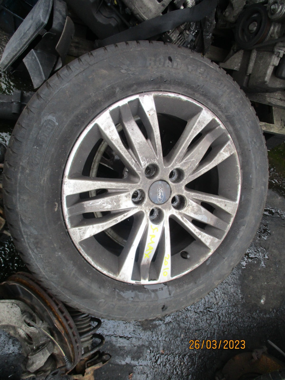 FORD S MAX 2010 16 INCH SINGLE ALLOY WHEEL WITH TYRE 215/60R16