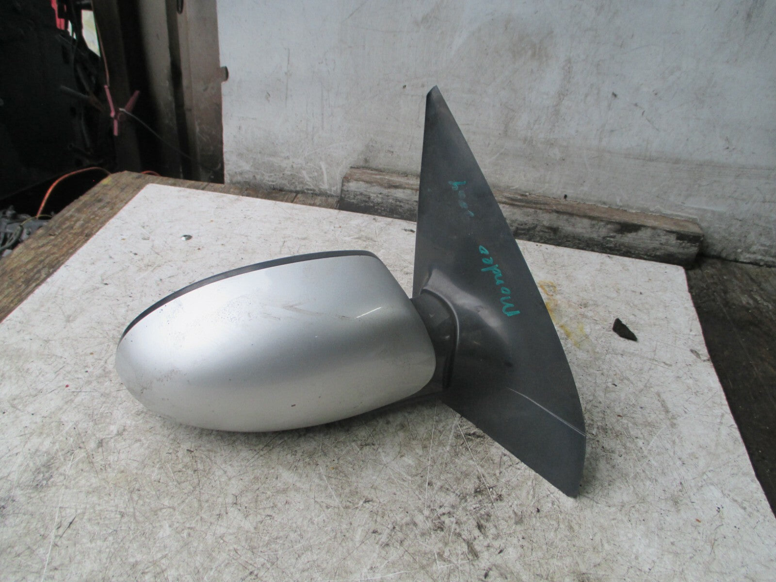 FORD MONDEO MK3 2004 OSF DRIVER FRONT ELECTRIC WING MIRROR SILVER