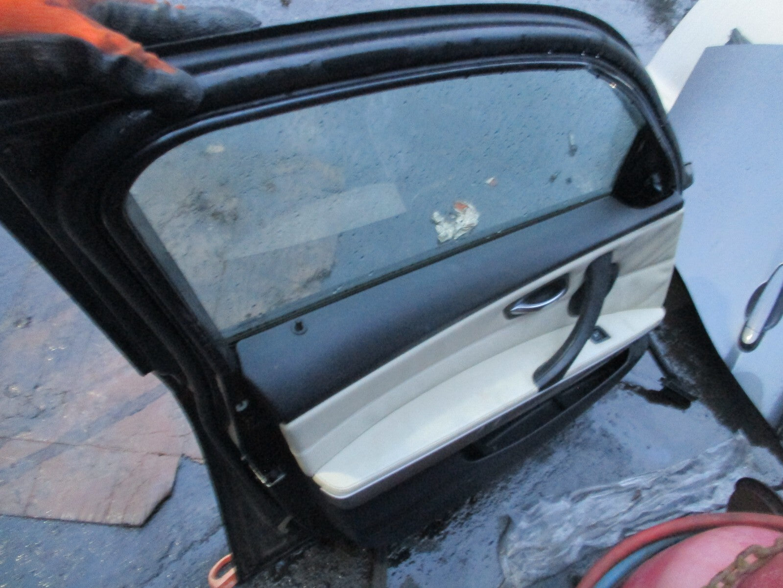 2009 BMW 3 SERIES E90 NSR PASSENGER SIDE REAR COMPLETE DOOR GREY