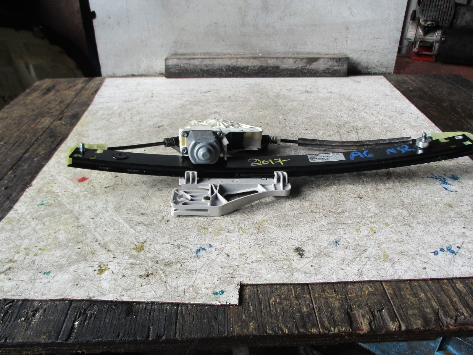 AUDI A6 C7 2017 NSR PASSENGER SIDE REAR WINDOW REGULATOR MECHANISM 4G0839461