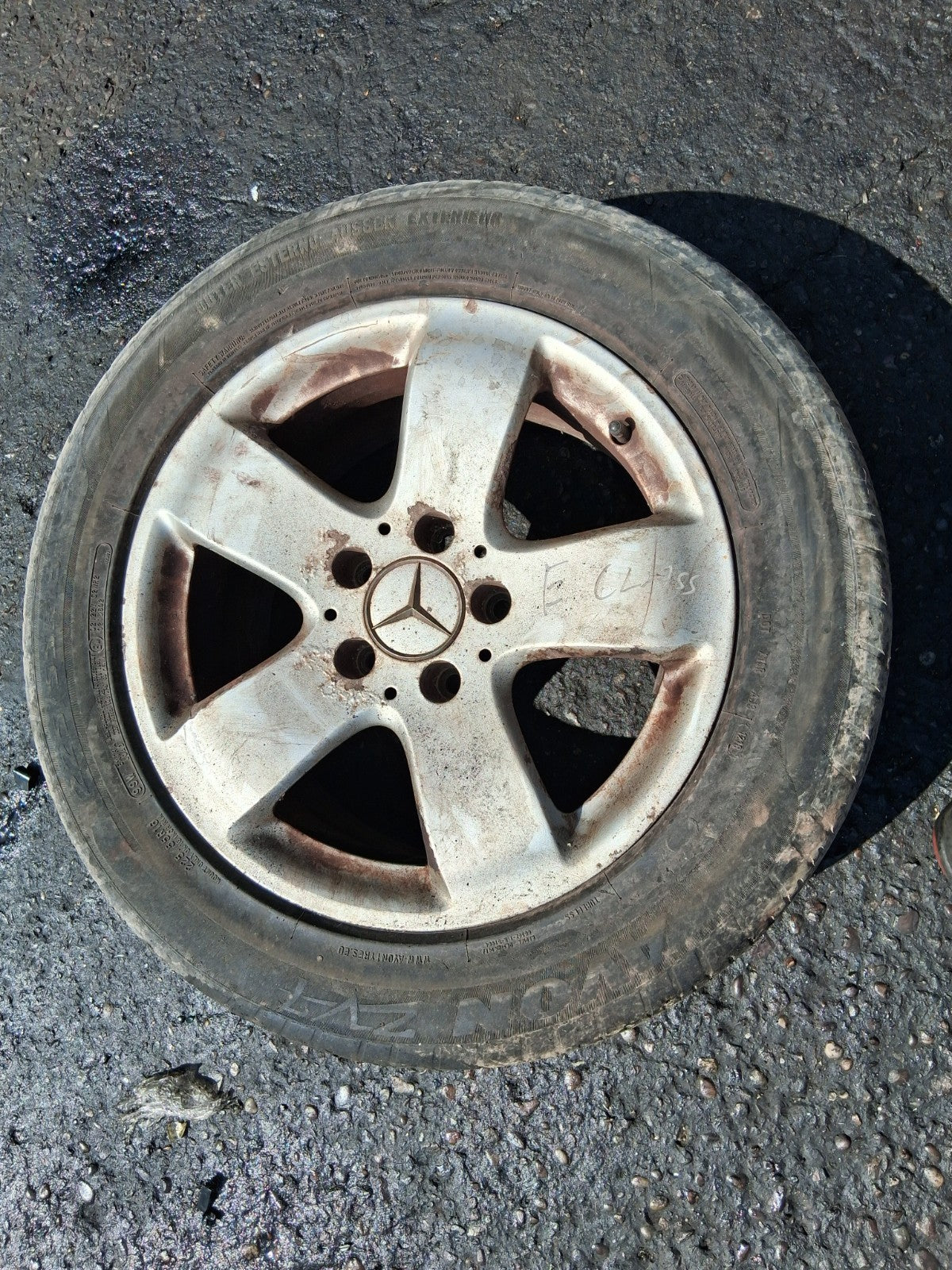 2004 MERCEDES BENZ E CLASS W211 16 INCH ALLOY WHEEL WITH TYRE 225/55R16