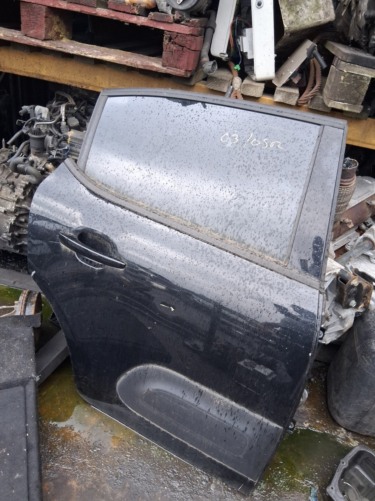 2021 CITROEN C3 MK3 OSR DRIVER SIDE FRONT RIGHT COMPLETE DOOR BLACK