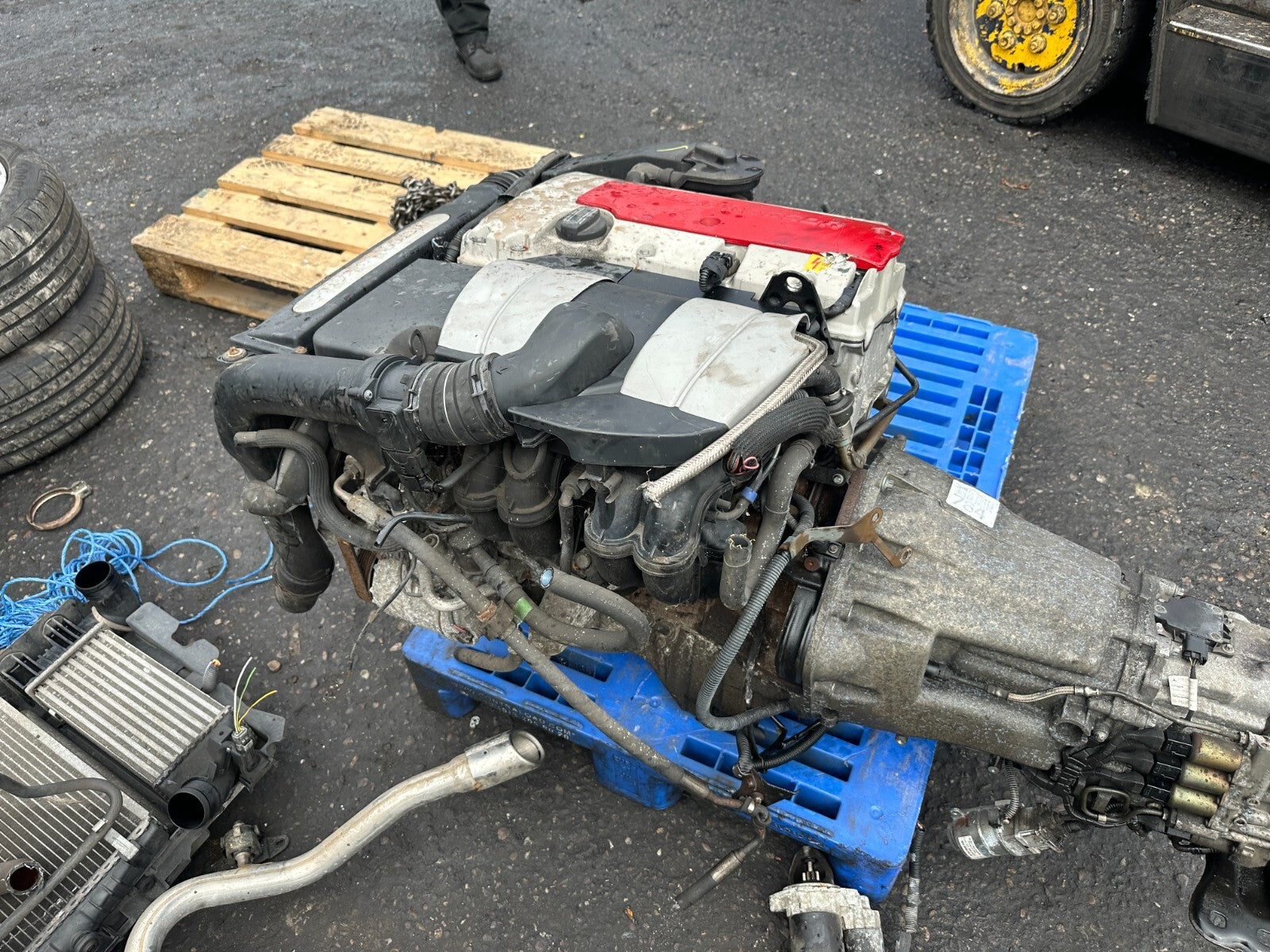 2002 MERCEDES C230 CL203 2.3 PETROL ENGINE COMPLETE M111.981 111.981