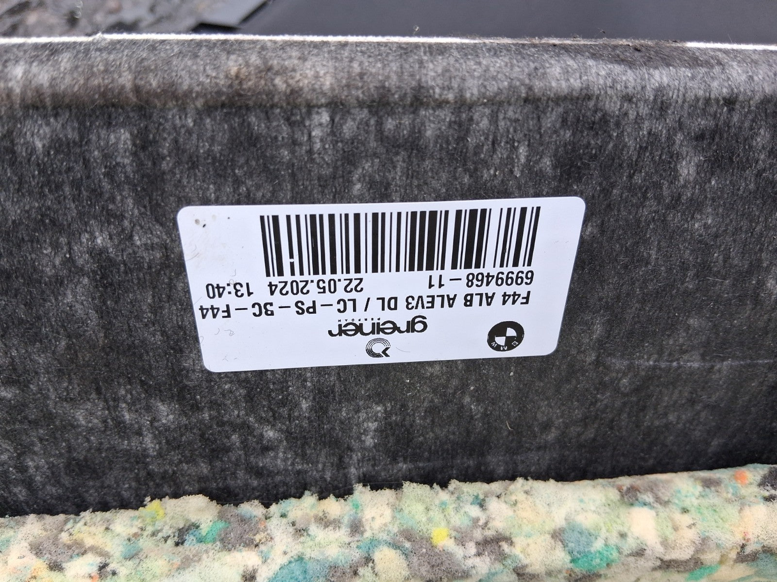 2024 BMW 2 SERIES F44 COUPE REAR PARCEL SHELF TRIM PANEL 6999468