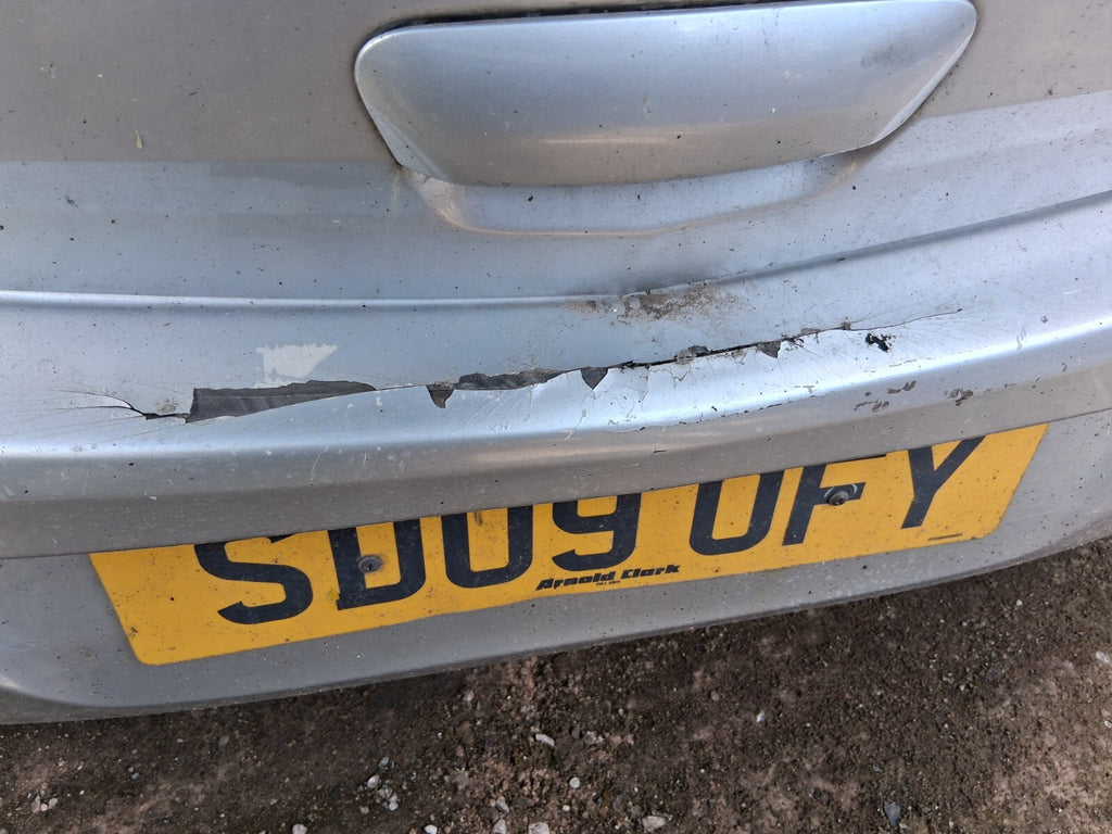 2009 VAUXHALL CORSA D REAR COMPLETE BUMPER STAR SILVER III Z157