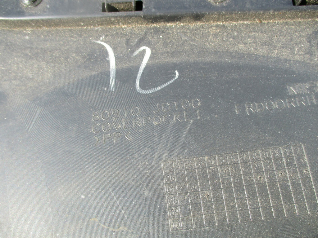 NISSAN QASHQAI J11 MK1 OSF DRIVER SIDE FRONT DOOR CARD 80910JD100
