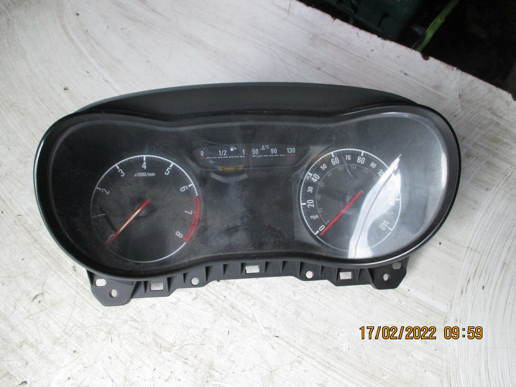 VAUXHALL CORSA E 2016 SPEEDO CLOCKS INSTRUMENT CLUSTER 39107237