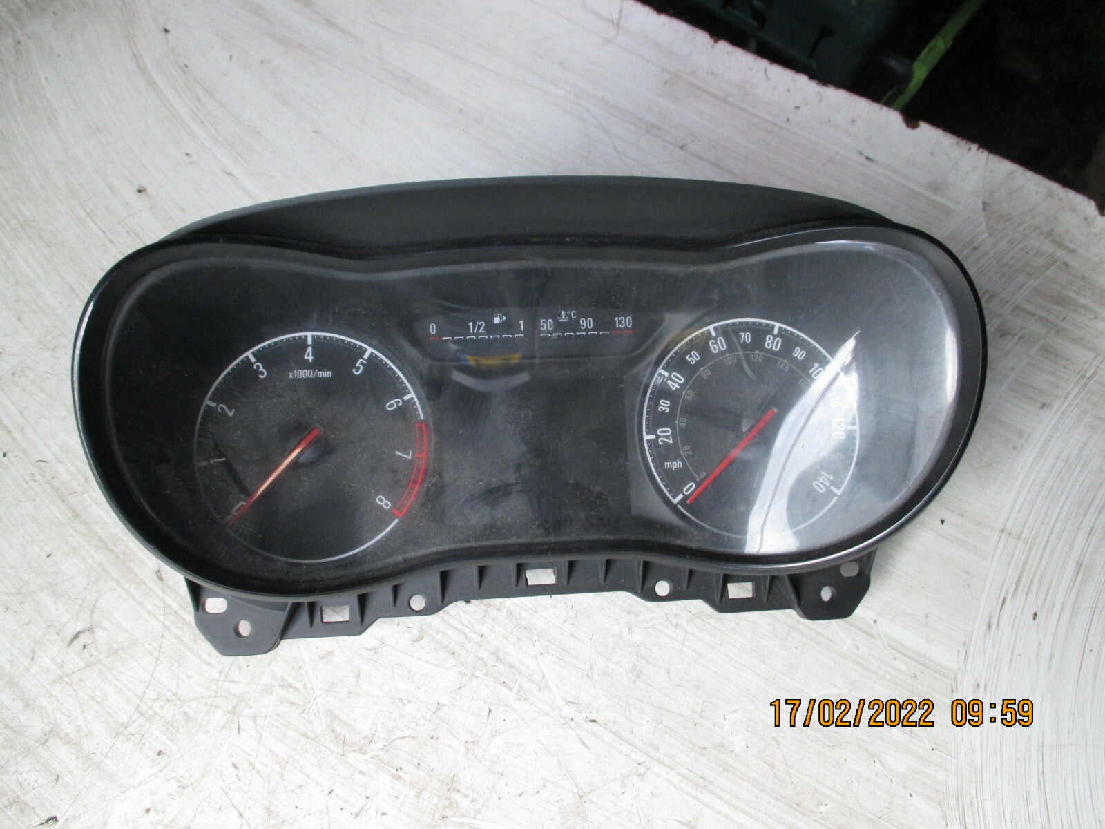 VAUXHALL CORSA E 2016 SPEEDO CLOCKS INSTRUMENT CLUSTER 39107237