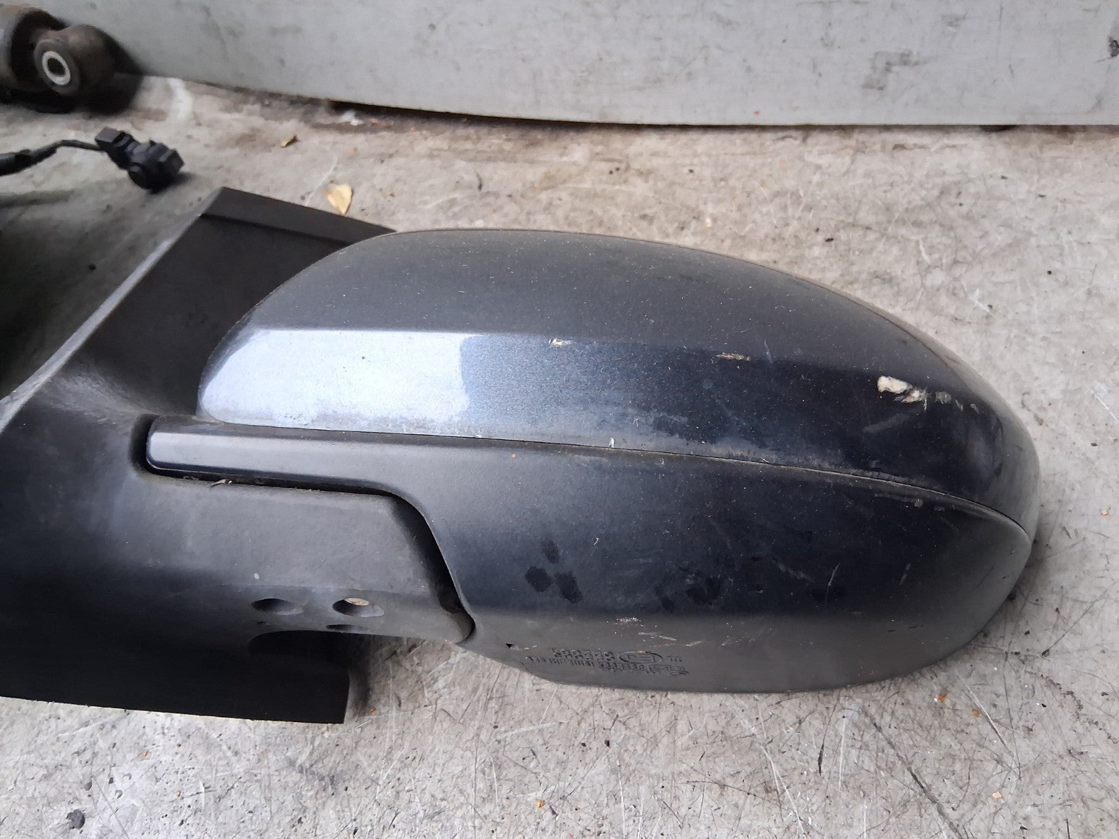 2008 MAZDA 6 NSF PASSENGER SIDE FRONT WING MIRROR GREY E4022683