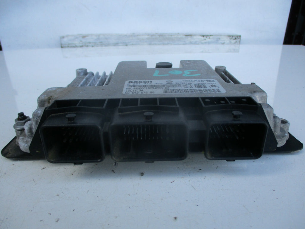 PEUGEOT 307 SW 2007 2.0 HDI ECU ENGINE CONTROL UNIT MODULE 9664257580
