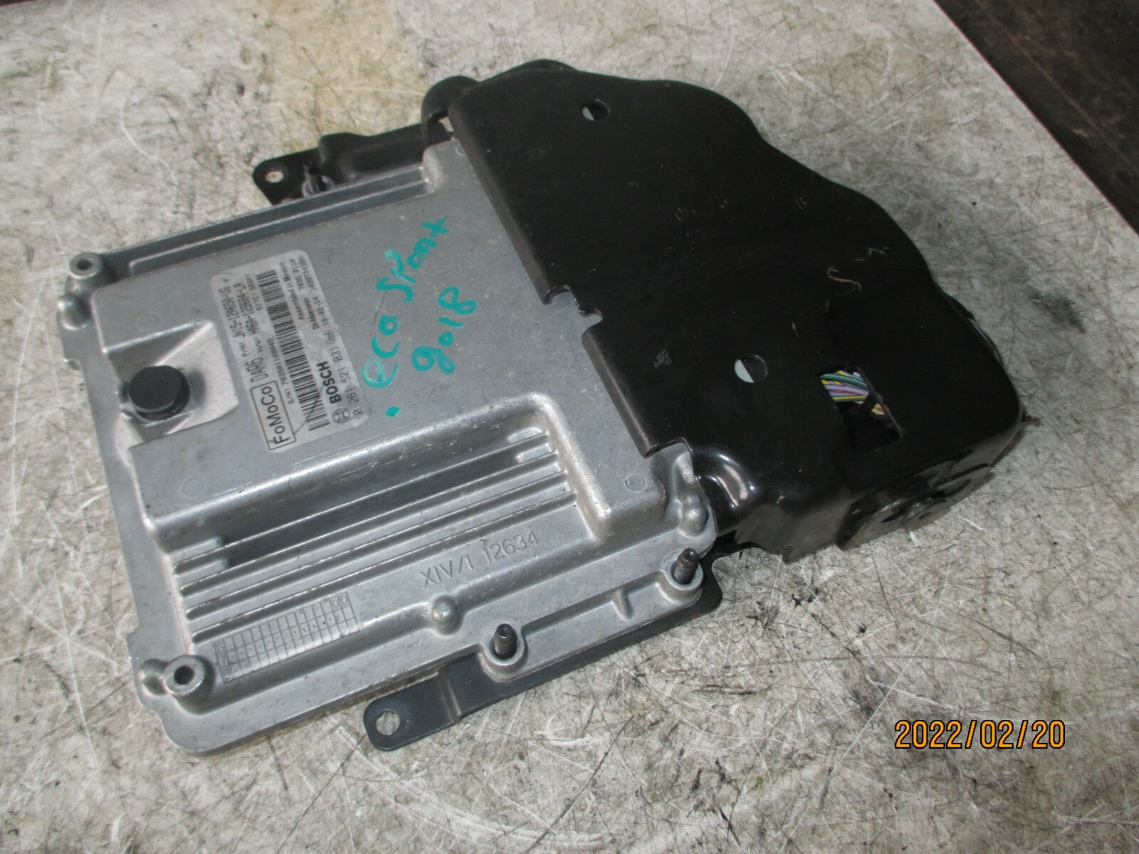 FORD ECOSPORT 2018 1.0 PETROL ECOBOOST ENGINE CONTROL MODULE ECU JN1512A650UG