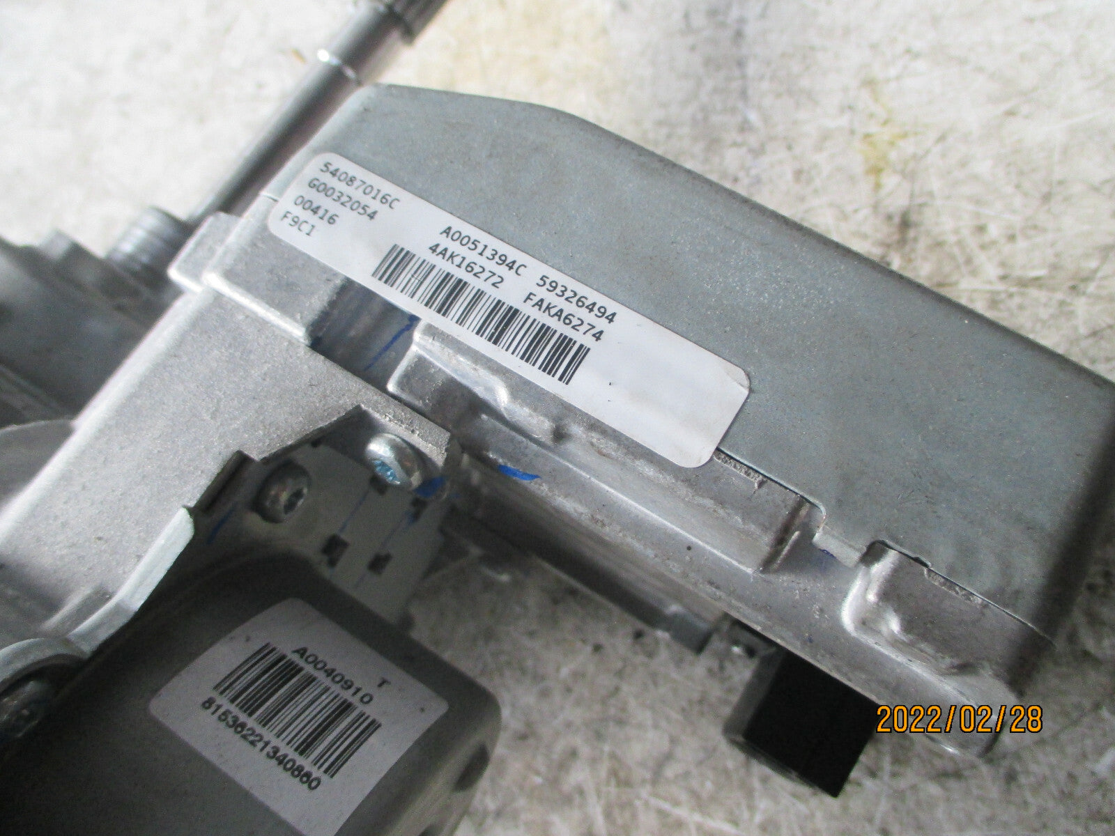 FORD ECO SPORT 2018 ELECTRIC POWER STEERING COLUMN CN153D071DN