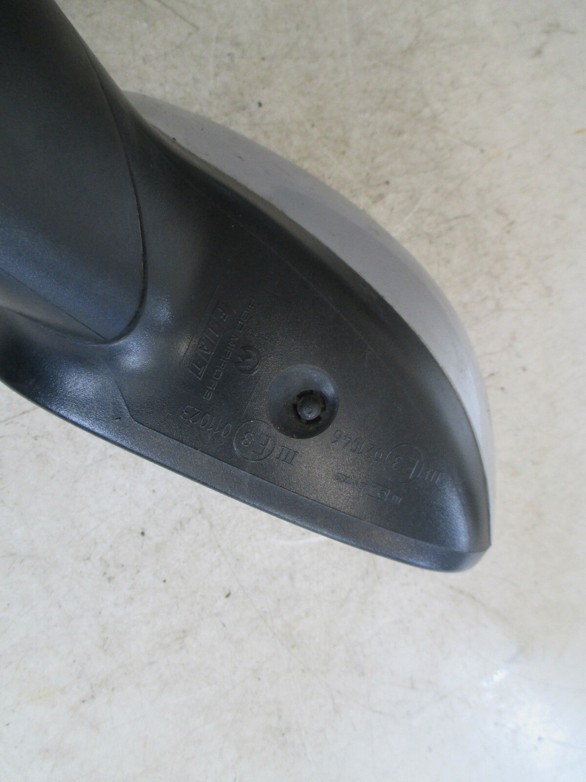 FIAT PUNTO EVO (MK3)2013 NS PASSENGER SIDE WING MIRROR SILVER